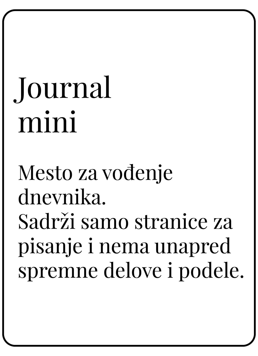 Journal mini (A6)