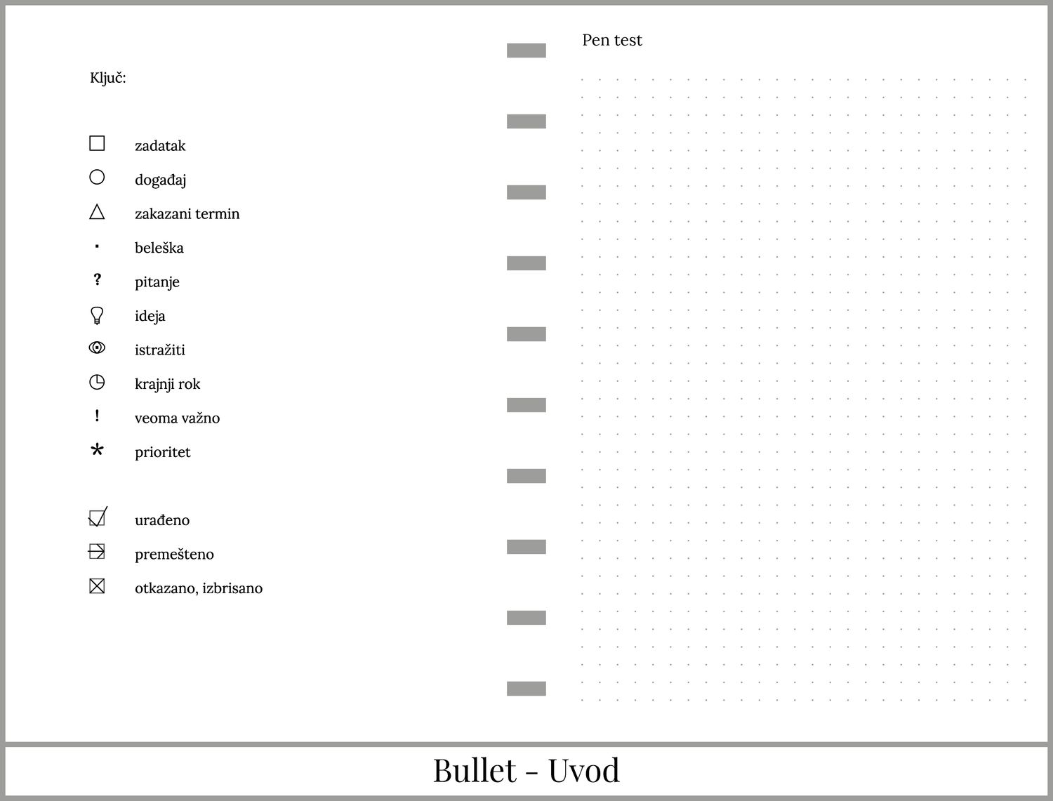 Bullet planer sa 140 listova (A5)