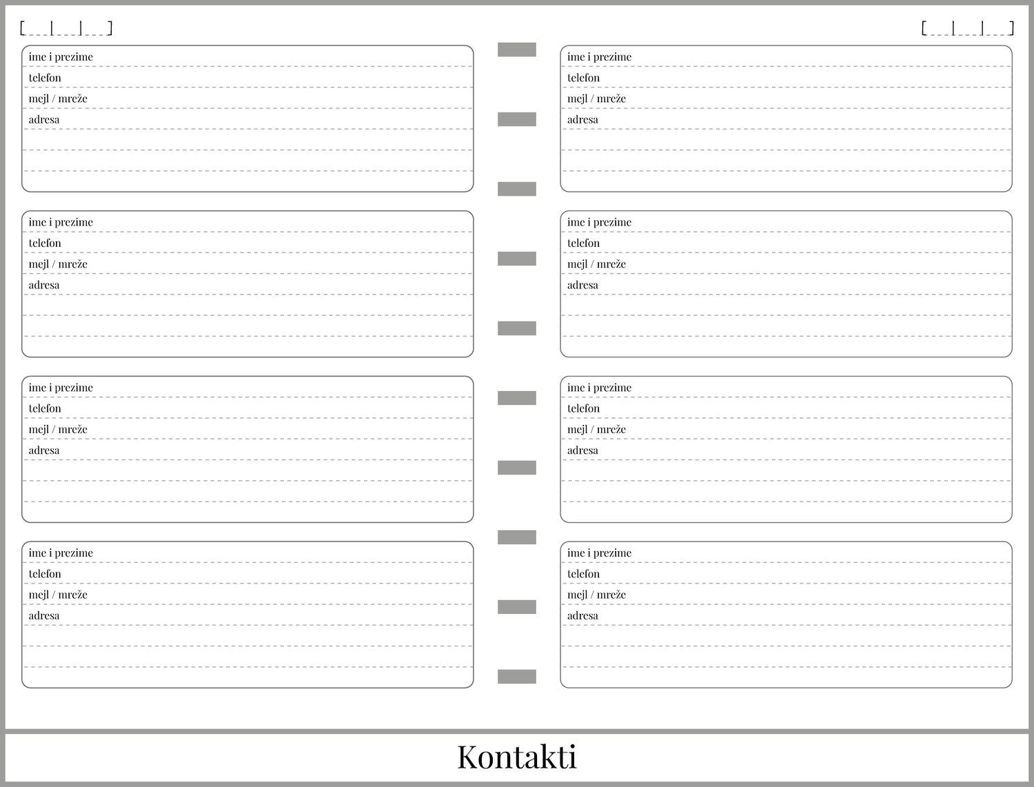 Bullet planer sa 140 listova (A5)