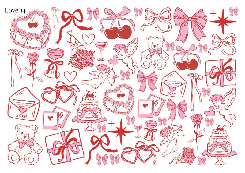 Stikeri "Love 14"