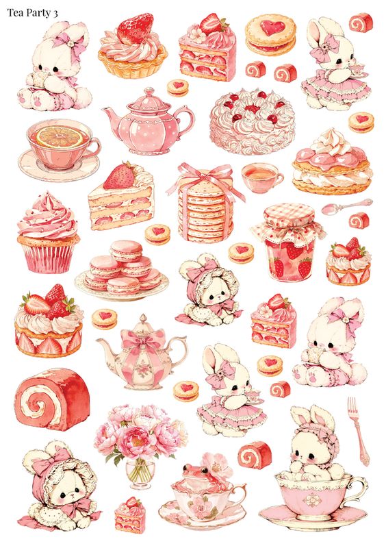 Stikeri "Tea Party 3"