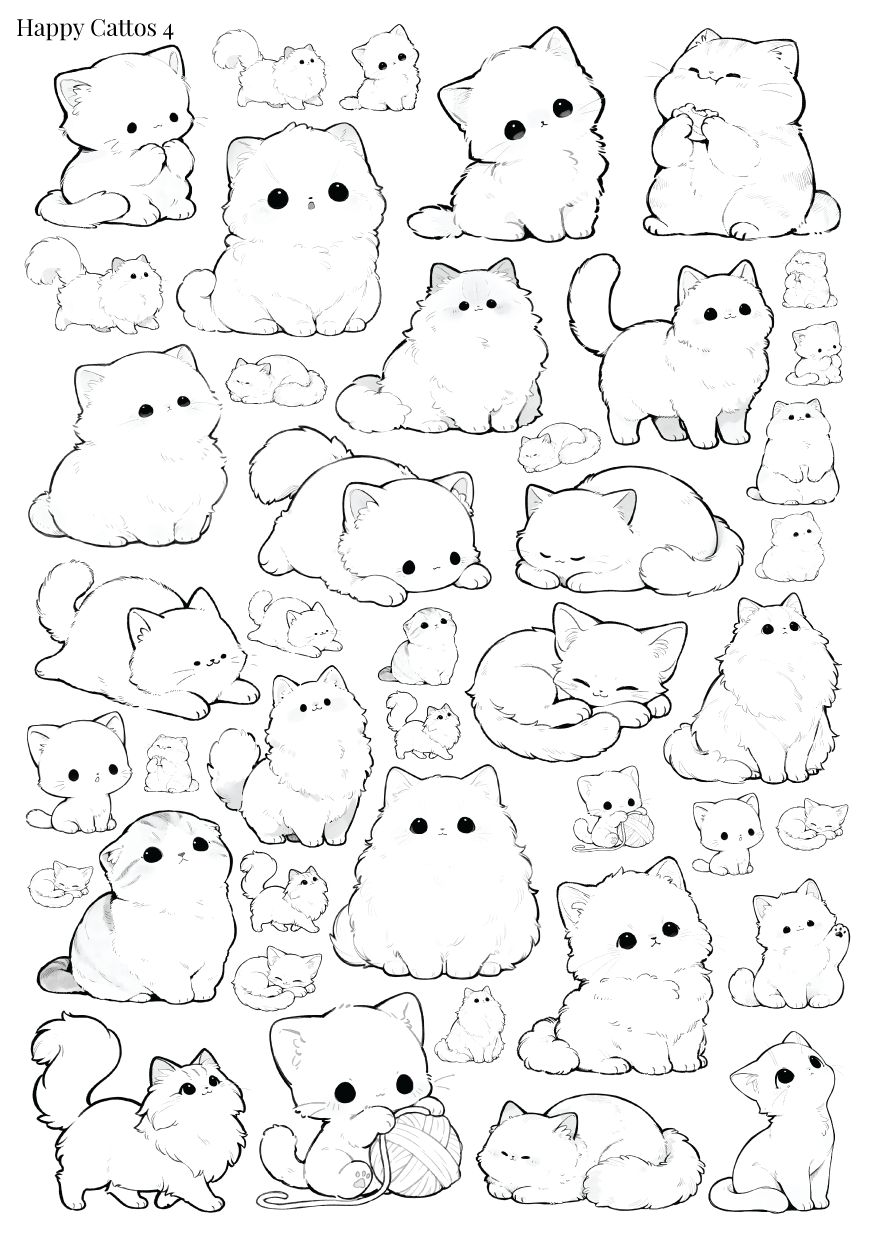 Stikeri "Happy Cattos 4" Stikeri "Happy Cattos 4"