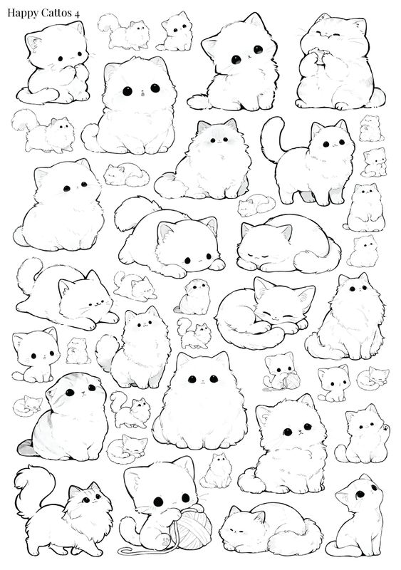 Stikeri "Happy Cattos 4"