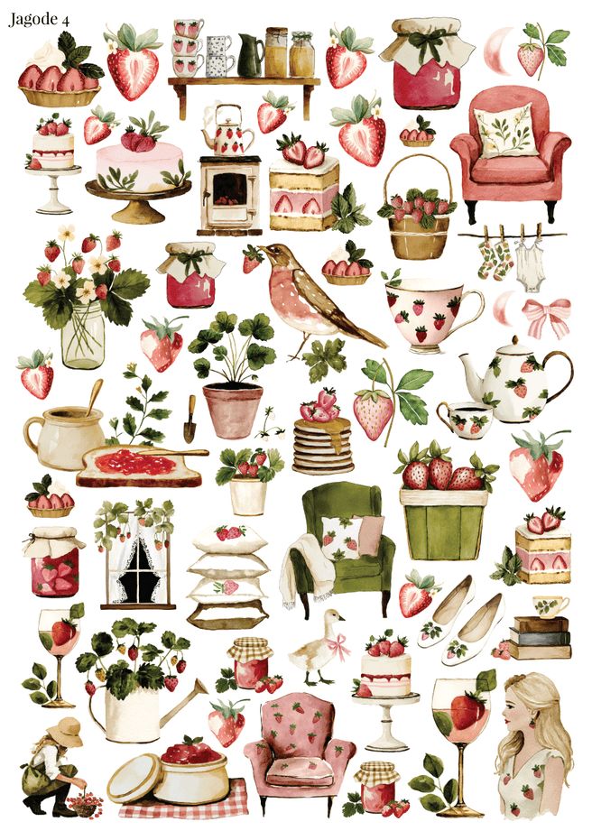Stikeri "Jagode 4"