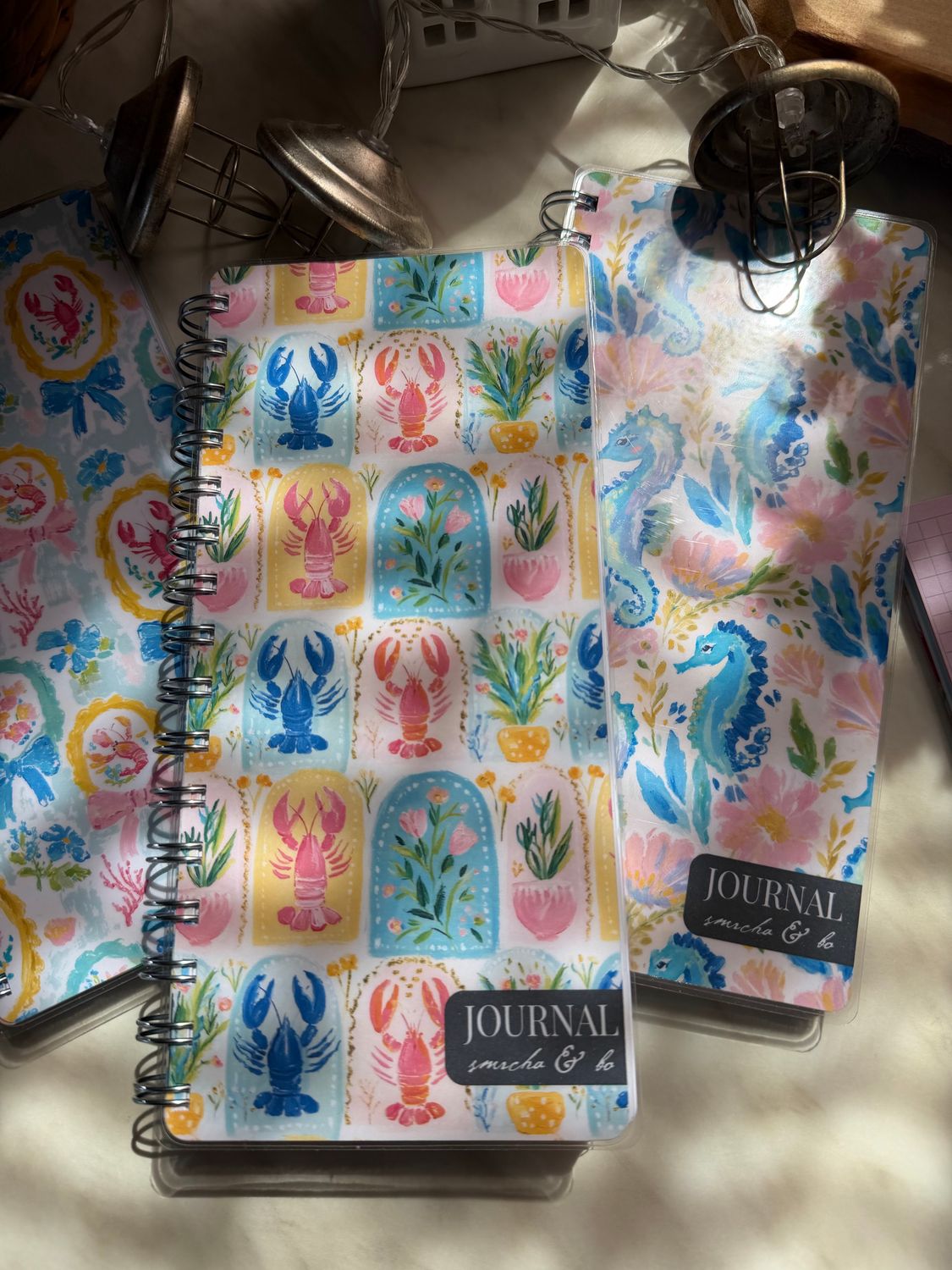 Journal uski sa plavim listovima