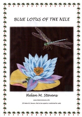 BLUE LOTUS OF THE NILE - Hand Embroidery Design