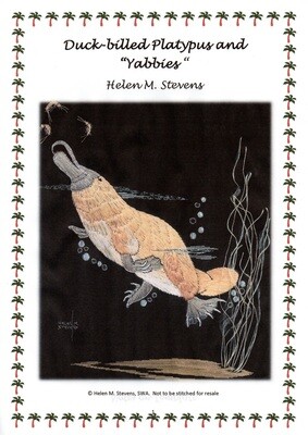 DUCK-BILLED PLATYPUS - Hand Embroidery Design