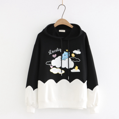 Printed Color - Hooded Sweatshirt