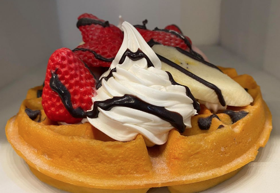Strawberry Banana Waffles