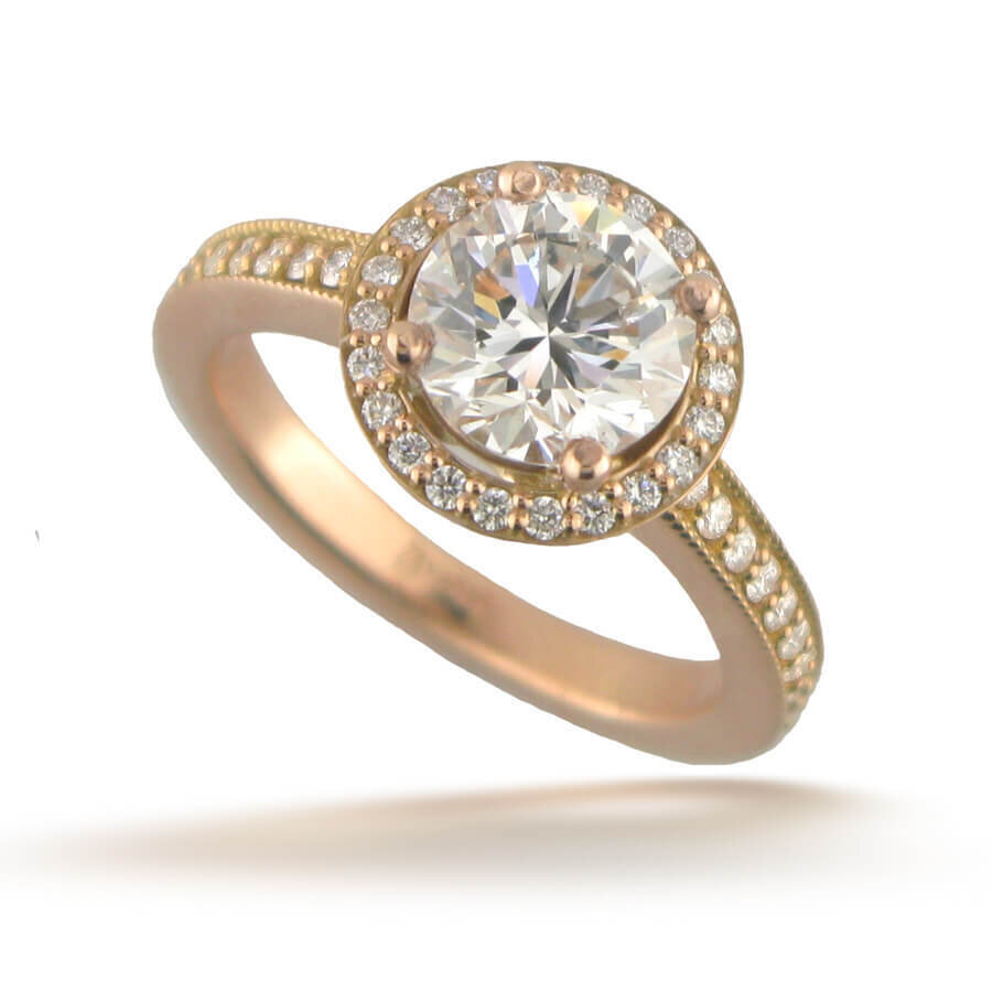 Revelation Engagement Ring with Single Halo 001-101-00029 | Cellini Design  Jewelers | Orange, CT