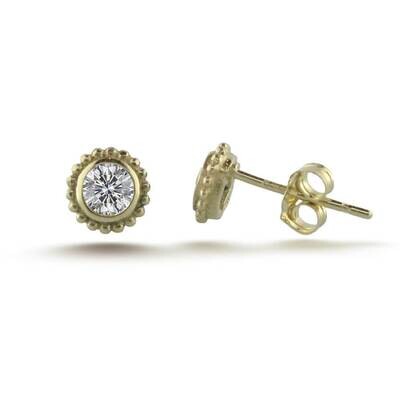 Diamond Avalon Earrings 18k Yellow Gold