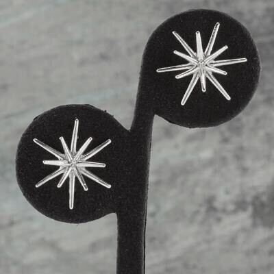 Petite Starburst Stud Earrings 925 Silver