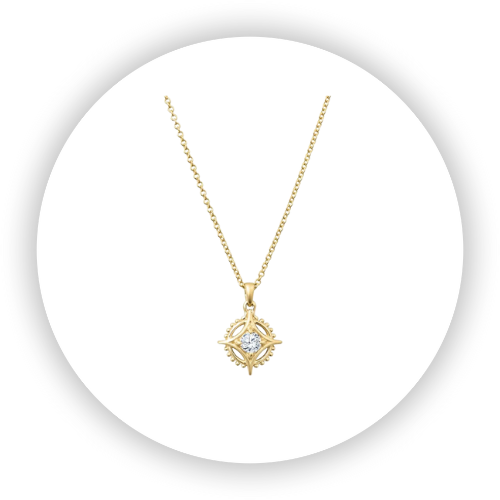Star Medicine Wheel Diamond Pendant