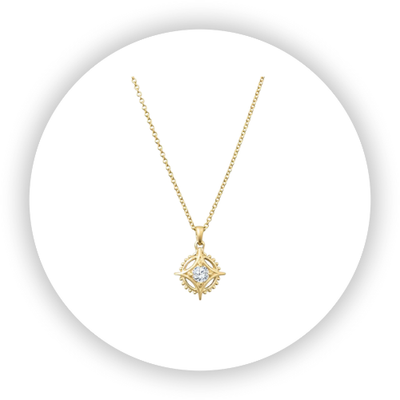 Star Medicine Wheel Diamond Pendant