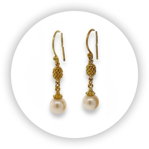 Blackberries Pearl Earrings
