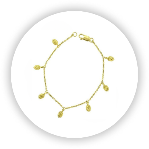 Blackberries Bracelet Yellow Gold Vermeil