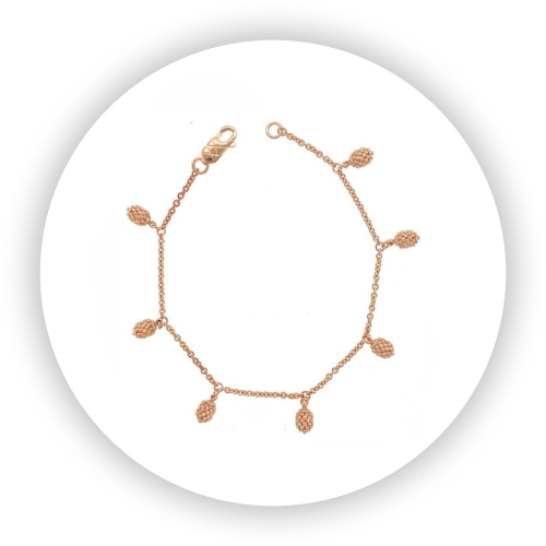 Blackberries Bracelet Rose Gold