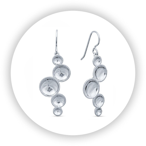 Champagne Bubble Earrings w/Wires