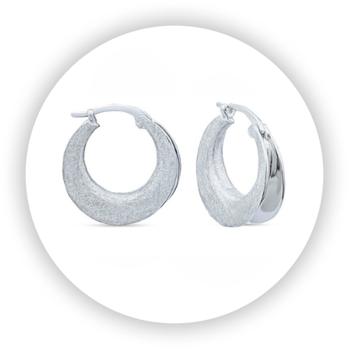 Small Round Anticlastic Hoop Earrings