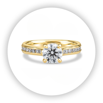 Bikini Channel Set Engagement Ring Bikini Channel Set Engagement Ring