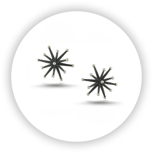 Black Jax Earrings