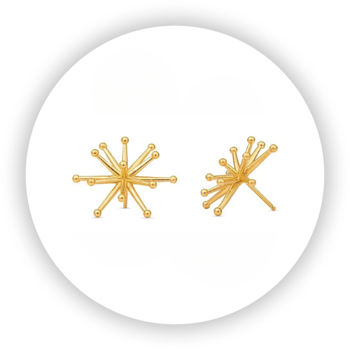 Jax Earrings Vermeil