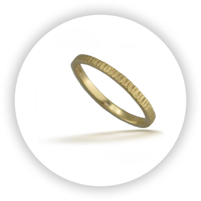 Handwrought 18k Gold Band Handwrought 18k Gold Band