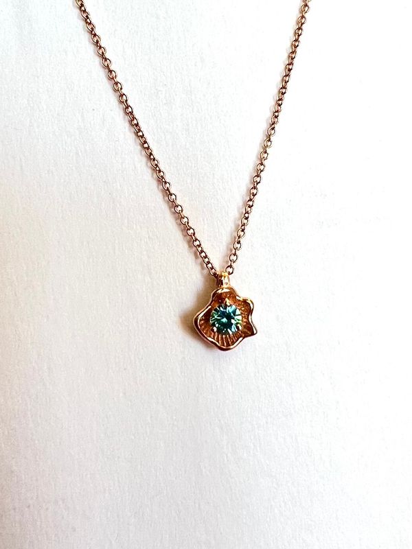 Florette Pendant Rose Gold with Zircon