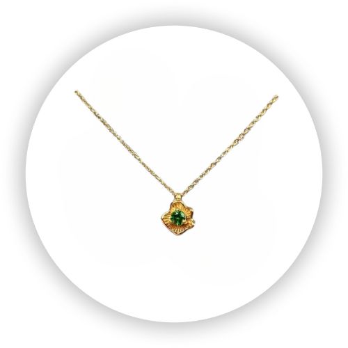 Florette Pendant with Tsavorite Garnet