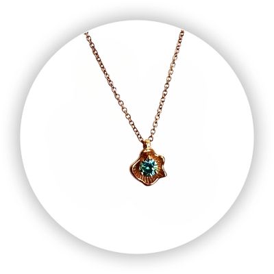 Florette Pendant Rose Gold with Zircon