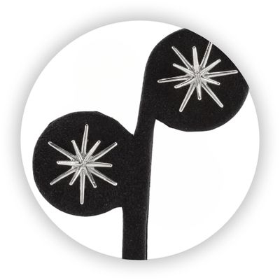 Petite Starburst Stud Earrings 925 Silver