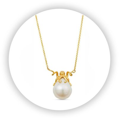 Playful Octopus Necklace