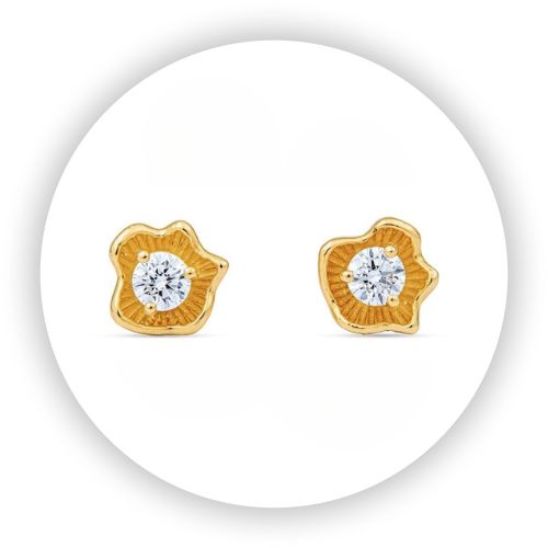Florette Diamond Stud Earrings