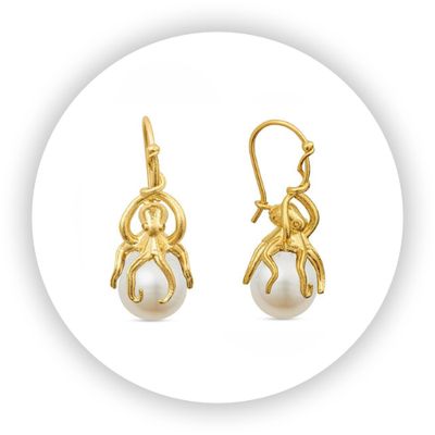 Playful Octopus Earrings