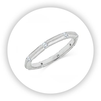 Wahine Band Diamond Platinum Wahine Band Diamond Platinum
