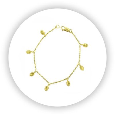 Blackberries Bracelet Yellow Gold Vermeil