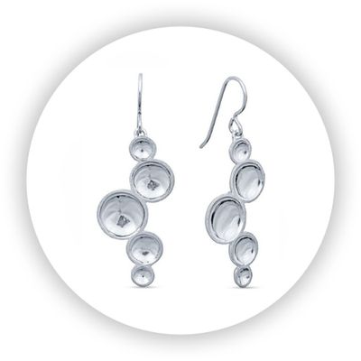 Champagne Bubble Earrings w/Wires Champagne Bubble Earrings w/Wires