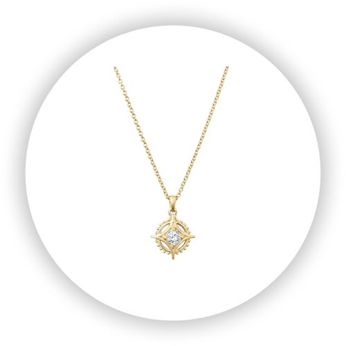 Star Medicine Wheel Diamond Pendant