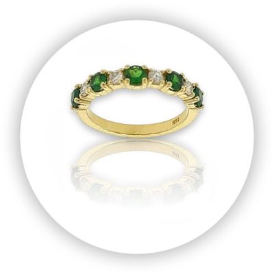 Tsavorite and Diamond Ring Tsavorite and Diamond Ring