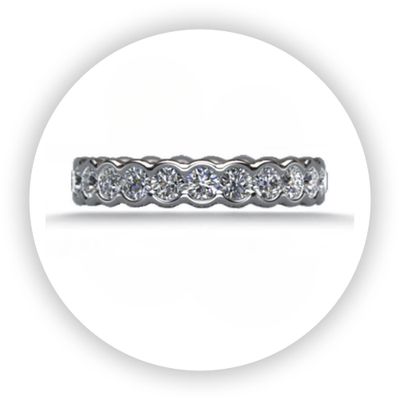 The Diamond Wave Ring in 18k Gold