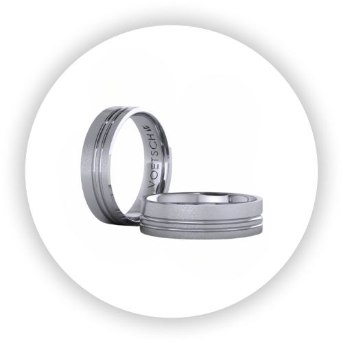 Surfer Stripes Pipe Band, The Man in 18k White Gold