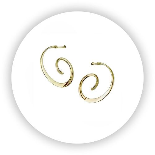 Spiral Hoop Earring