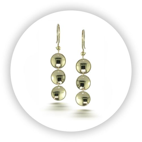 Window Pane Reflection Earrings 18k Gold