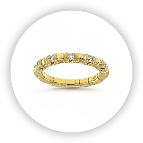 Stacks Ball & Tube & Diamond Band