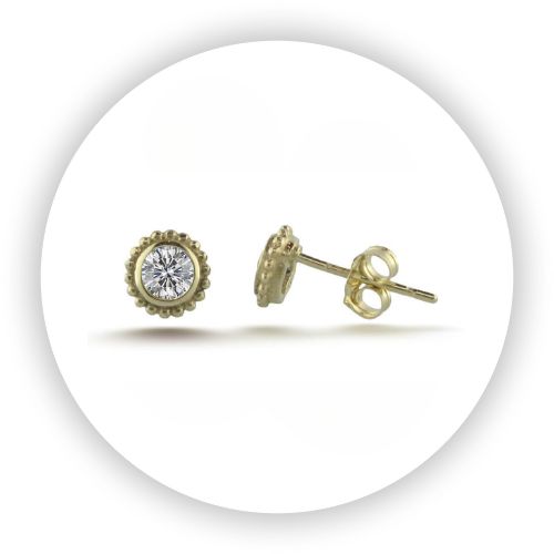 Diamond Avalon Earrings 18k Yellow Gold