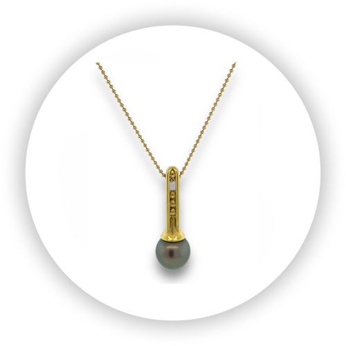 Deco Pendant Tahitian Pearl