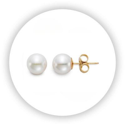 Akoya Cultured Pearl Stud Earrings