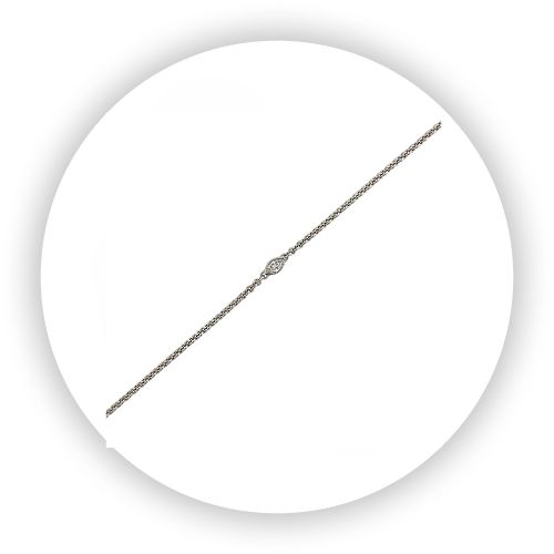 Platinum Bracelet With Natural Marquise Diamond