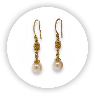 Blackberries Pearl Earrings Blackberries Pearl Earrings