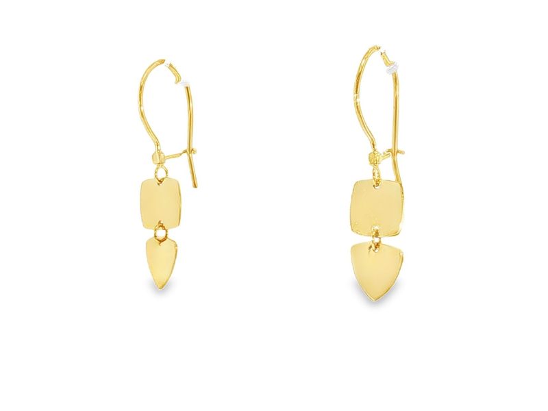 Window Pane Earrings Cushion Triangle